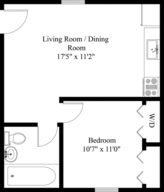 1 & 2 Bedroom Apartments in Manchester, PA Liberty Village Floor Plans